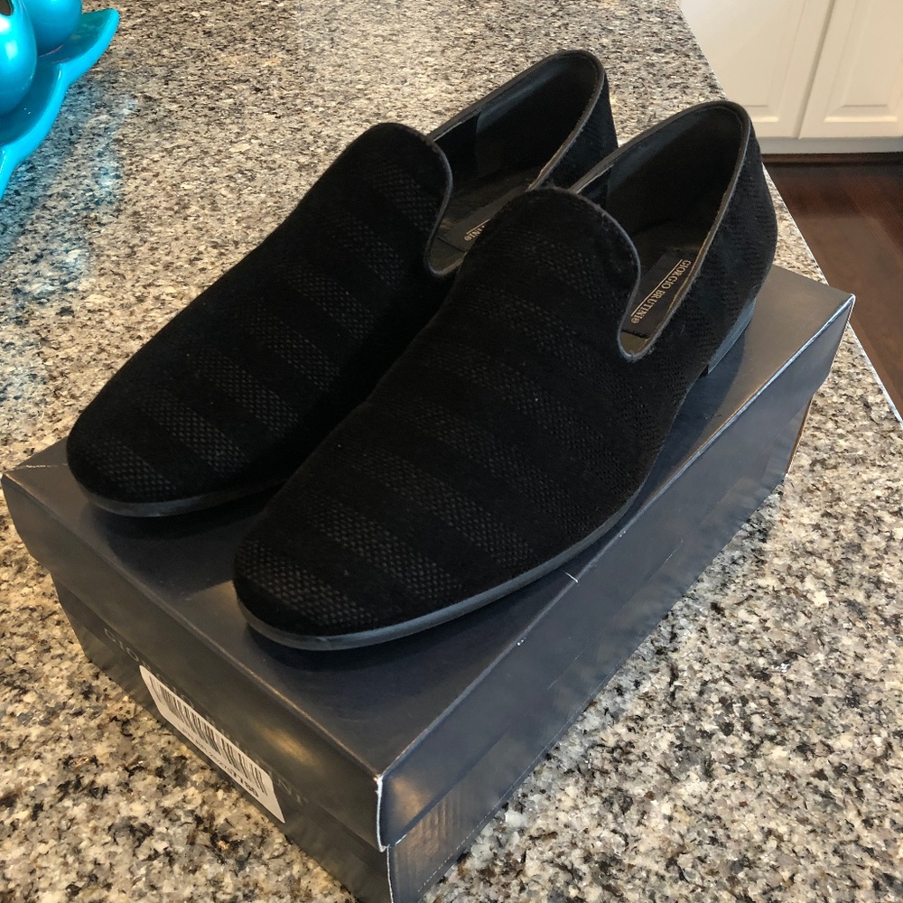 Giorgio Brutini Clift Smoking Loafer Striped Velve